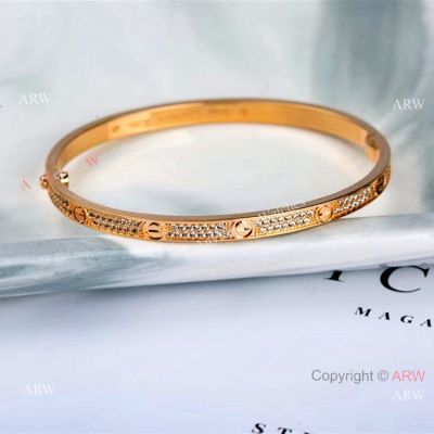 Best Buy Replica Cartier Narrow LOVE Bracelet with Diamonds